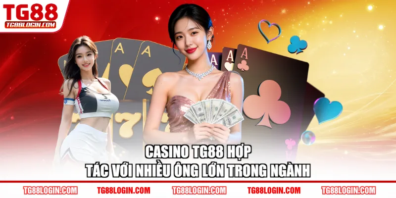 Casino TG88 hợp tác với nhiều ông lớn trong ngành